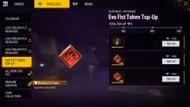 The event features three top-up requirements (Image via Garena)
